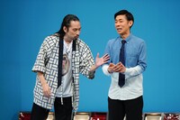 アドリブを入れすぎるトンツカタン森本を注意する真空ジェシカ川北（写真提供：テレビ朝日）