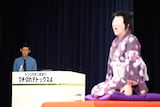 あぁ～しらきの落語にガックリくるトンツカタン森本（写真提供：テレビ朝日）
