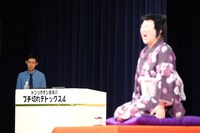 あぁ～しらきの落語にガックリくるトンツカタン森本（写真提供：テレビ朝日）