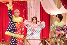 左から、篠塚大輝、谷まりあ、松島聡