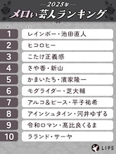 メロい芸人ムーブメントの発端となったLIPSがランキング再調査、やはりレインボー池田が1位に