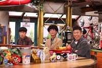 左から、たくろう、ナインティナイン岡村