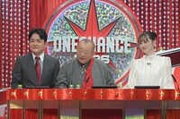 左から千鳥ノブ、笑福亭鶴瓶、中条あやみ