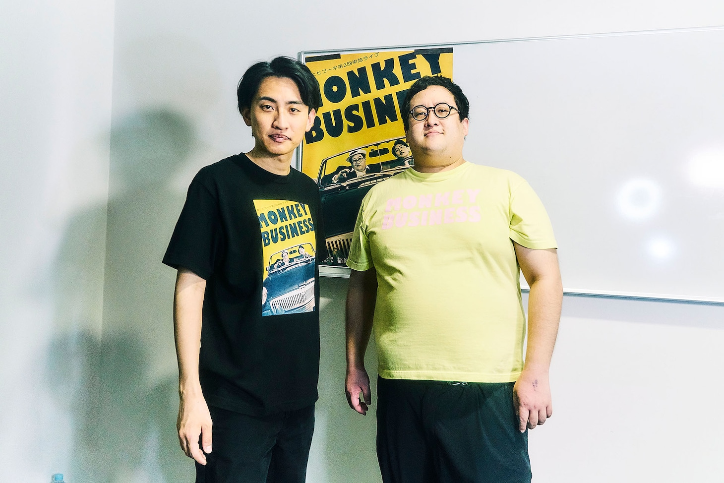 春とヒコーキ。左から土岡、ぐんぴぃ