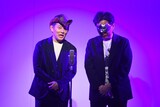左からハンバーグ師匠、ワイン仮面