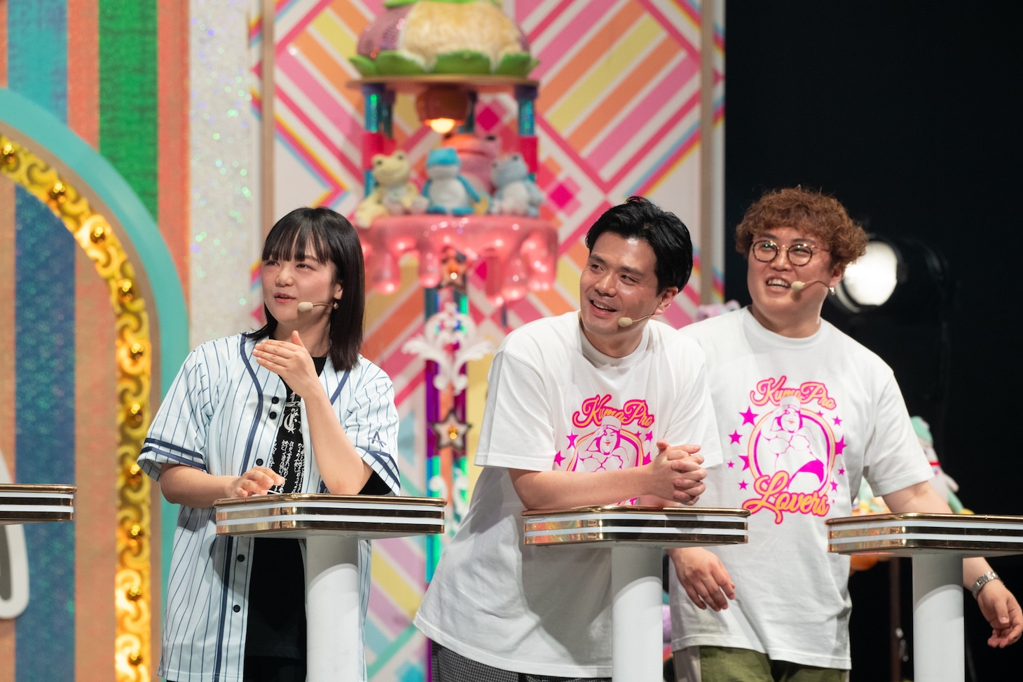 「熊元プロレス大好き芸人」に登場する、蛙亭イワクラ、マユリカ