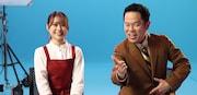 CM撮影を終えた（左から）森山未唯、ダイアン津田