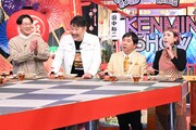 左からザ・マミィ林田、下柳剛、爆笑問題・田中、久本雅美
