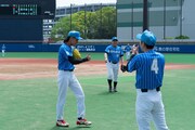 「スカパー！ホンキッキーズ」の練習試合の様子