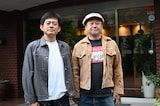 「ケンコバのほろ酔いビジホ泊」に出演する（左から）博多華丸、ケンドーコバヤシ