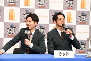「タイムレスマン」に出演できることに大喜びのトット多田（左）