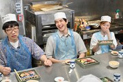 左から、男性ブランコ平井、中沢元紀、杏花