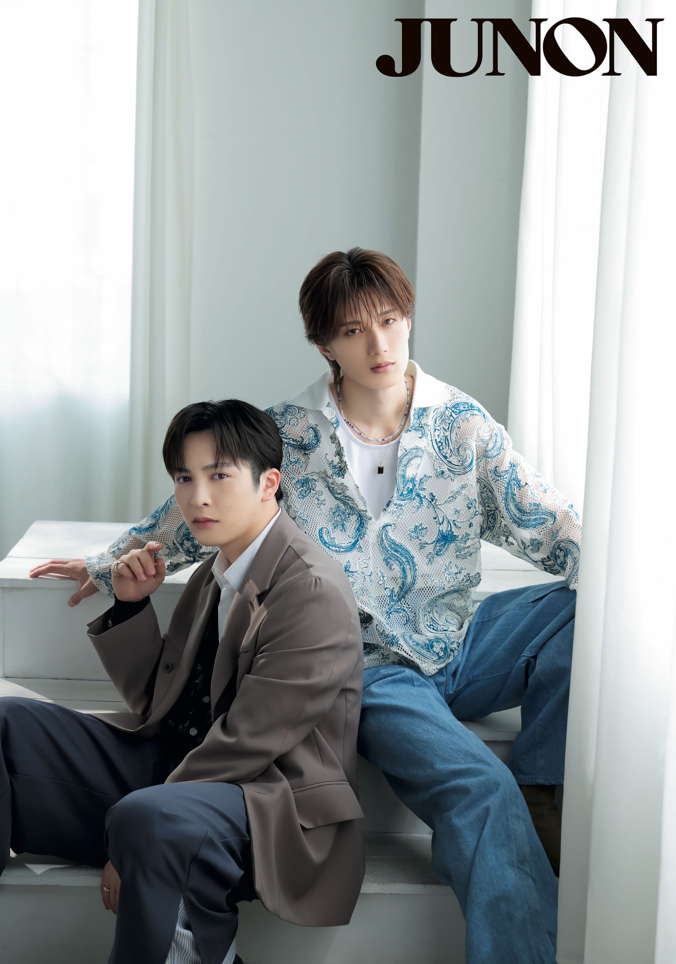 「JUNON」2026年7月号に登場する（左から）吉田仁人、山中柔太朗