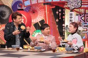 左から別所哲也、爆笑問題・田中、久本雅美