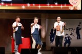 ダチョウ倶楽部と霜降り明星・粗品（右）による“新生ダチョウ倶楽部”