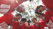 「イケメン体育会系男子」チームの、あばれる君（左端）ら