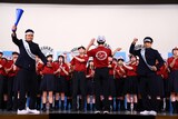 ティモンディと早稲田実業学校高等部・吹奏楽部