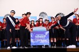 ティモンディと早稲田実業学校高等部・吹奏楽部