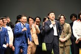 いつものように爆笑問題・太田にメガネを投げ捨てられる南海キャンディーズ・山里