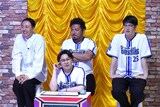 アンガールズ田中、鬼越トマホーク金ちゃん、ファイヤーサンダー﨑山の前でベイスターズクイズに挑戦するオズワルド伊藤