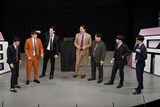 左から、三遊間、霜降り明星・粗品、ゼロカラン、めぞん