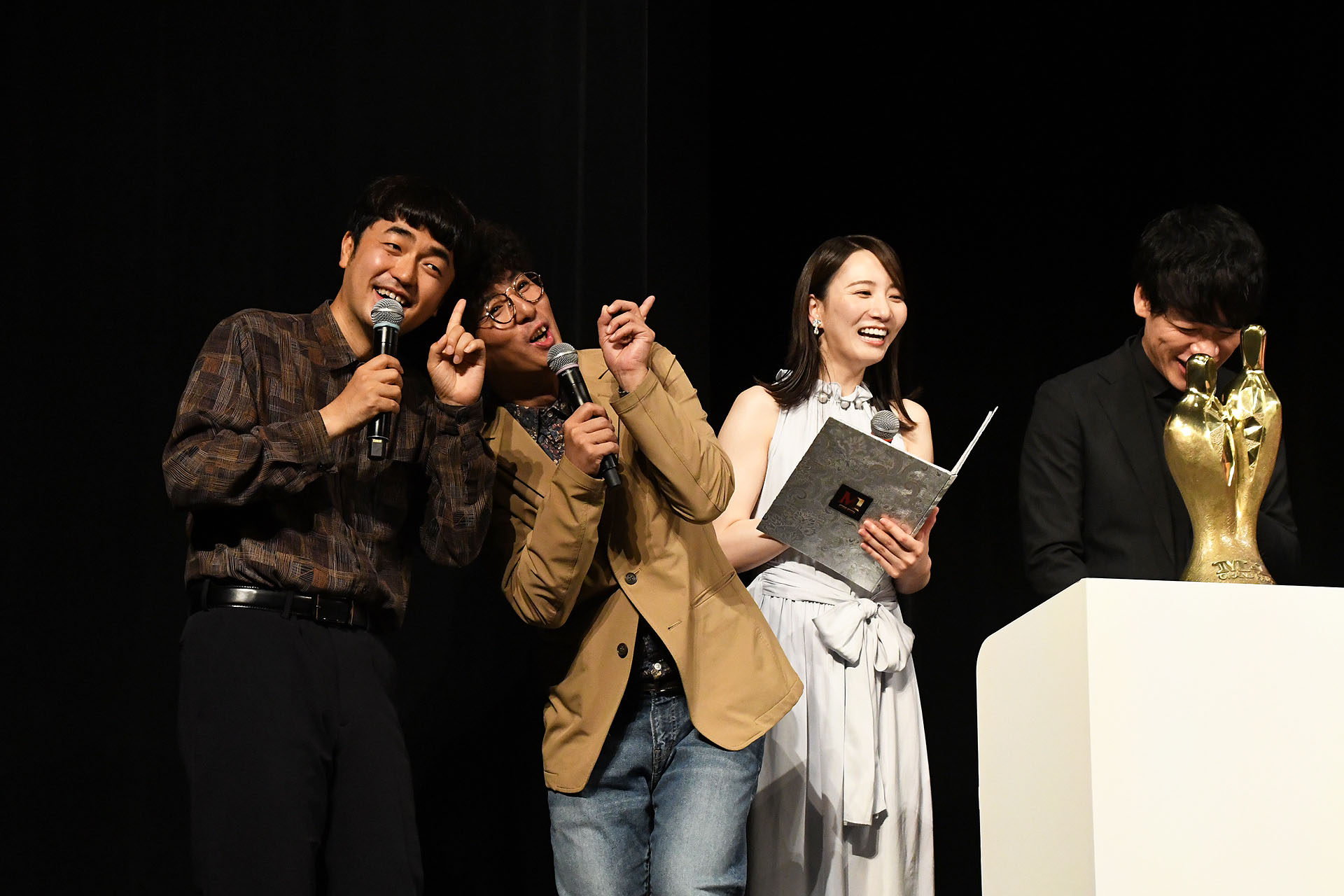 M-1グランプリ2026」開催発表会見より、ネタに大きい企業名をたくさん