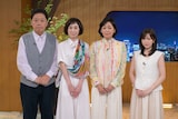 左から、伊集院光、大下容子アナ、財前直見、運上弘菜