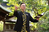 皇居外苑を訪れるガクテンソク奥田