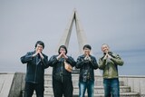 左から、タカアンドトシ・タカ、メイプル超合金・安藤なつ、おぎやはぎ矢作、タカアンドトシ・トシ