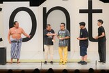 「月刊コント 200回グランド号」に出演したロバート秋山、川畑泰史、矢野・兵動ら