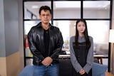 左からアルコ＆ピース平子、久保史緒里