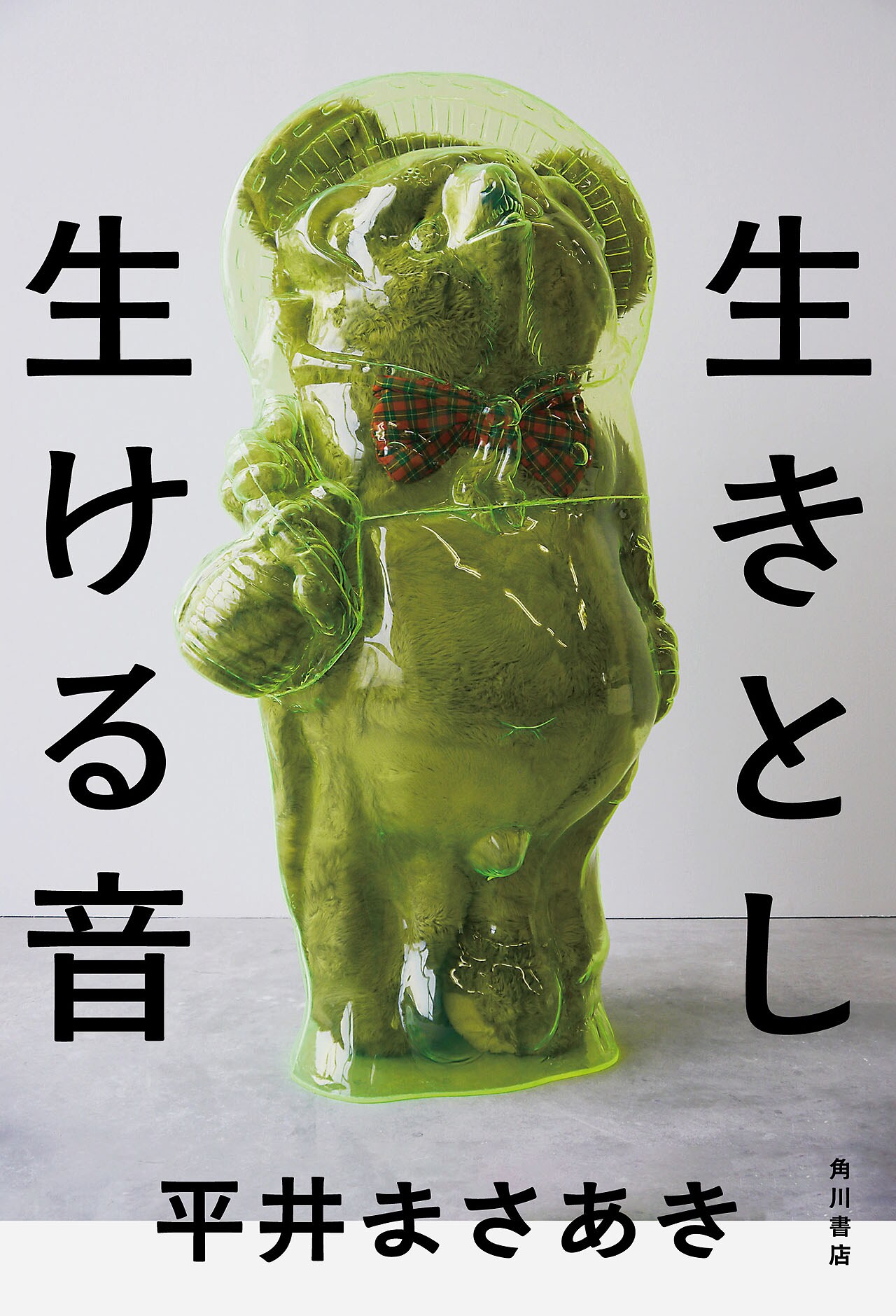 男性ブランコ平井の短編小説集「生きとし生ける音」。ブックデザインは