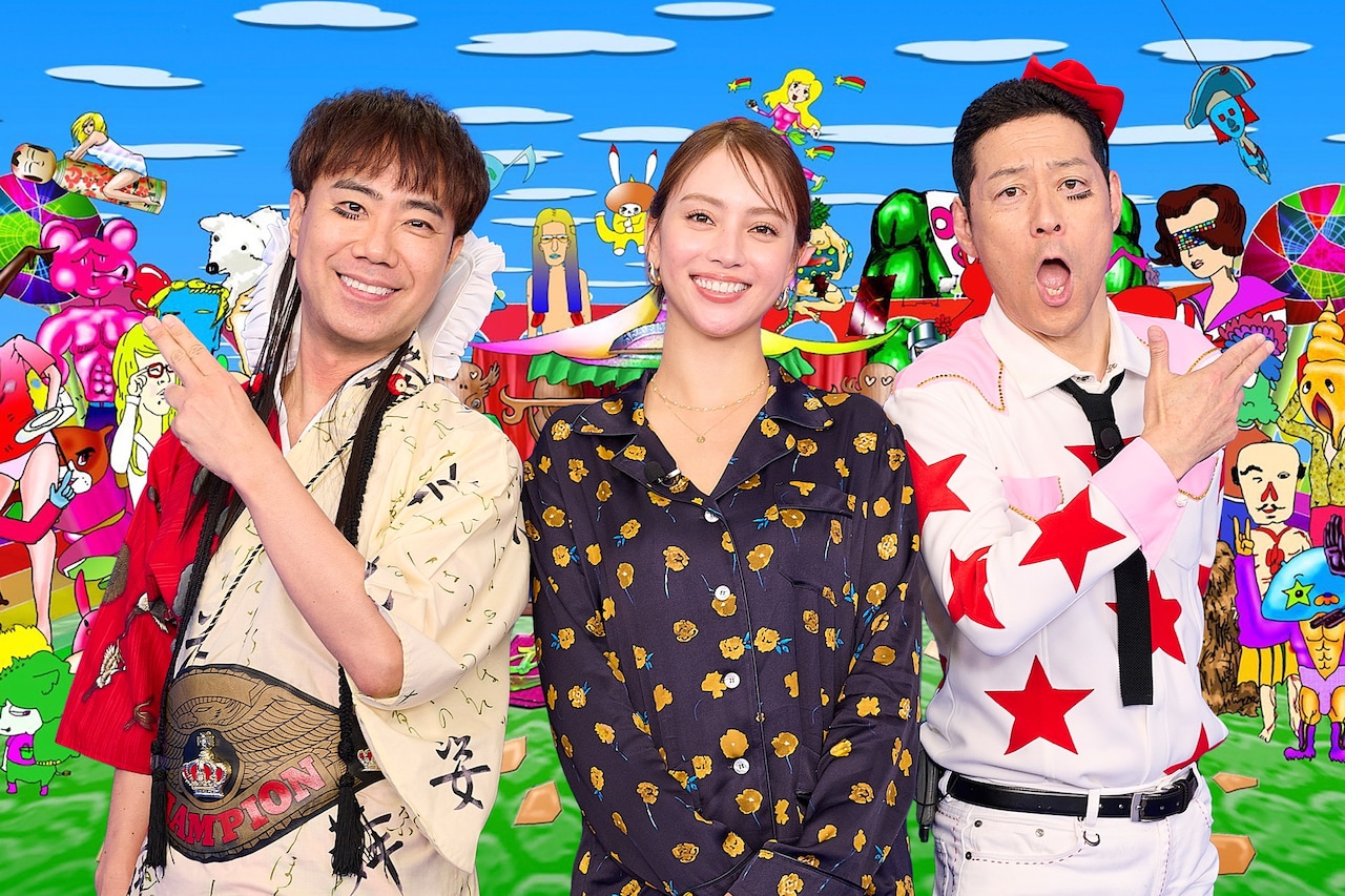 左から、レフト藤井（藤井隆）、滝沢カレン、ライト東野（東野幸治）