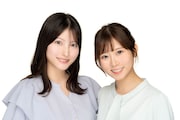 「テレ東音楽祭」でデビューしたばかりの新人アナウンサー、北川莉央（左）、鈴木芹里乃（右）も中継先から熱気をリポート