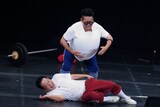 宮川大輔への罰ゲームながら、なかなか割れずに勝者のダイアン津田をも苦しめた風船爆破の様子