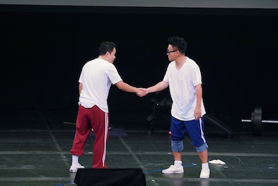 最後にきっちり握手を交わすダイアン津田と宮川大輔