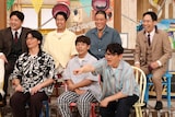 前列左から、さや香、ずん飯尾、後列左から、タモンズ安部、ウエストランド井口、リニア
