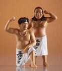体格ブラザーズのカプセルトイ登場、豊満な肉体のフィギュア＆額装キーホルダー