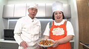 左から、周富輝と紅しょうが・熊元プロレス
