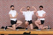 左から、なかやまきんに君、オードリー春日、横川尚隆