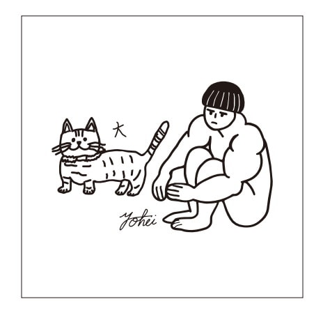 青木マッチョ初ファンイベントの全グッズ発表、愛猫とのイラストがTシャツやタオルに