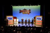 左からタカアンドトシ、NON STYLE石田、板尾創路、オール阪神・巨人、笑い飯