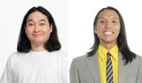 左から、かが屋・賀屋、トム・ブラウン布川
