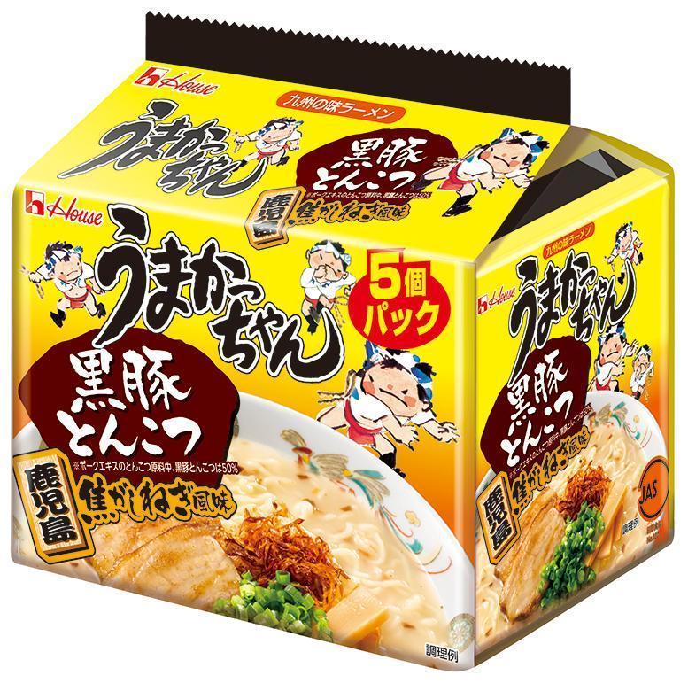 うまかっちゃん＜黒豚とんこつ 鹿児島焦がしねぎ風味＞」 [画像