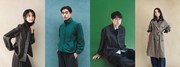 「ユニクロアウターリーフレット」に登場する（左から）佐藤晴美、濱尾ノリタカ、空気階段・水川かたまり、花梨