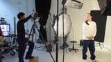 「Gyutto」広告撮影中のかが屋