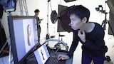 「Gyutto」広告撮影中のかが屋・加賀