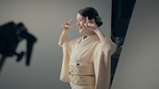 CM撮影中の畑芽育