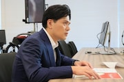 CM撮影に臨むマユリカ阪本
