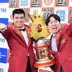 ジェラードン、笑顔満開のキングオブコント優勝会見「2人になってからの5年は長かった」 海野に送る言葉も